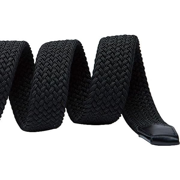 Unisex elastiskt flätat elastiskt bälte stretchbälte stretch b