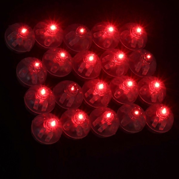 50 stk. Mini S Led S, Dby S Til, Bryllupsrotte red
