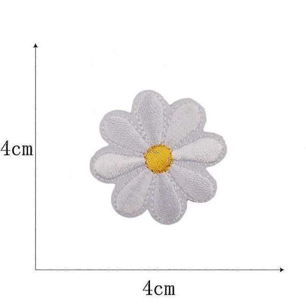 36 stk. Blomst Applikationer Patches Strygning Broderet Patches Blandet Farve Høj Kvalitet Cy 36 pieces