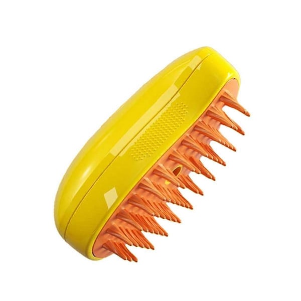 Steamy Brush - Steam Brush, Steamy Brush - 3 In1 Steam Brush, Hair Brush, Rechargeable-Yellow