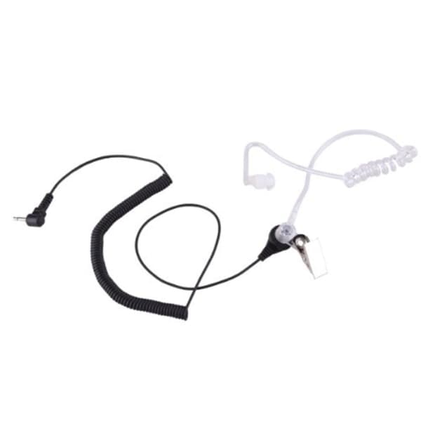 2,5 mm headset øretelefon headset 1 pin Ham- amatørradio sort
