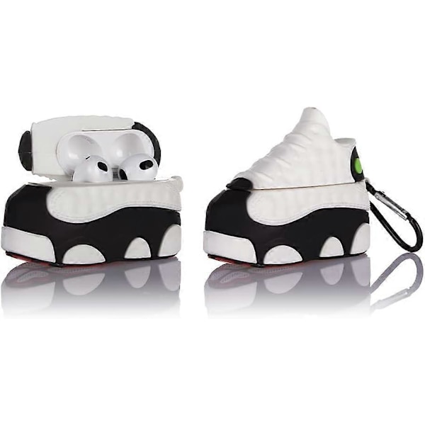 Passform designad för Airpods 3:e generationen 2021, Silikon Tecknad Söt Fodral Skyddande Stötsäkra Skal för Airpods 3 BW sneakers standard