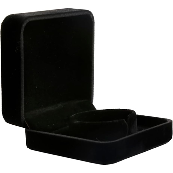 Fløjlsarmbåndsæske - Elegant sort smykkeskrin til armbånd, ure, halskæder - Perfekt til forlovelse, bryllup