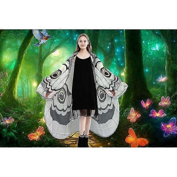 Halloween Sommerfuglevinger Kostume til Kvinder Grey