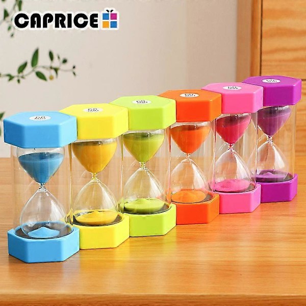 Timeglass 30 Minutter Sandklokke Klokken Plast Sandglass Orange 30 Minutes