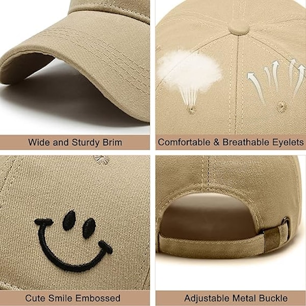 Baseballkeps med broderi, enfärgad hatt, unisex justerbar bomull 6-panel vintage trucker keps golf löpkeps utomhushatt