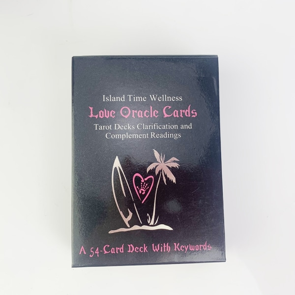2 st rosa, svarta hälsosamma kärleksorakelkort tarot profetia spådom familj Rosa, svart one size