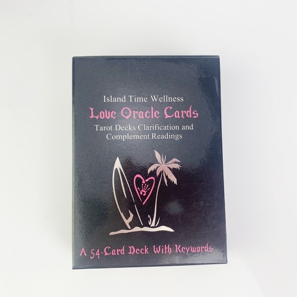 2 stk rosa, svart sunn kjærlighet orakelkort tarot spådom divinasjon familie Rosa, svart one size