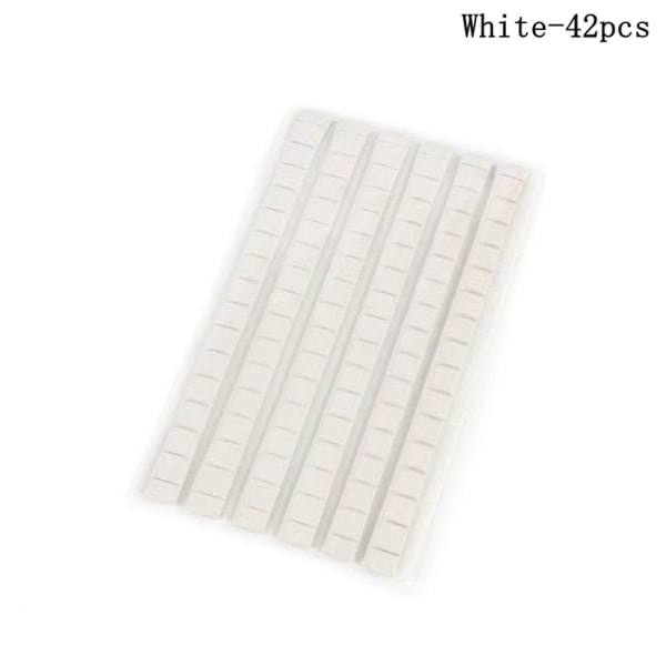 Negleholder Klæbende Ikke-giftig Plastilin Ler Fix Lim White 42PCS