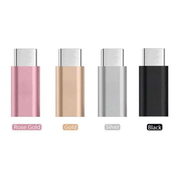 Type-C til 3,5 mm AUX Jack Hodetelefon USB-C Hodetelefonadapter Audio Rose Gold D Rose Gold D
