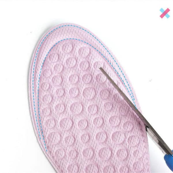 4D massage åndbare stødabsorberende skoindlæg 1 par Pink Pink