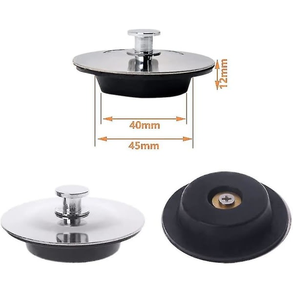 Avloppsplugg 42 Till 45 Mm, Badkarsplugg, Handfatsplugg, Kök, Badrum
