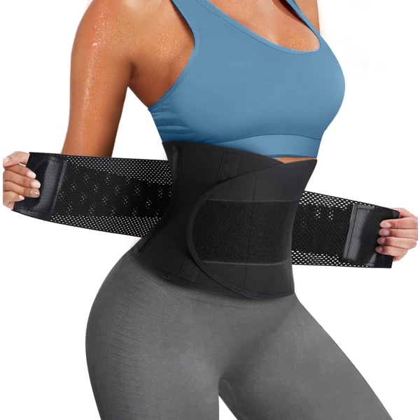 Womens Waist Trainer Belt Sweat Waist Cincher Trimmer Tummy Control Body Shaper Workout Sports Girdles Band