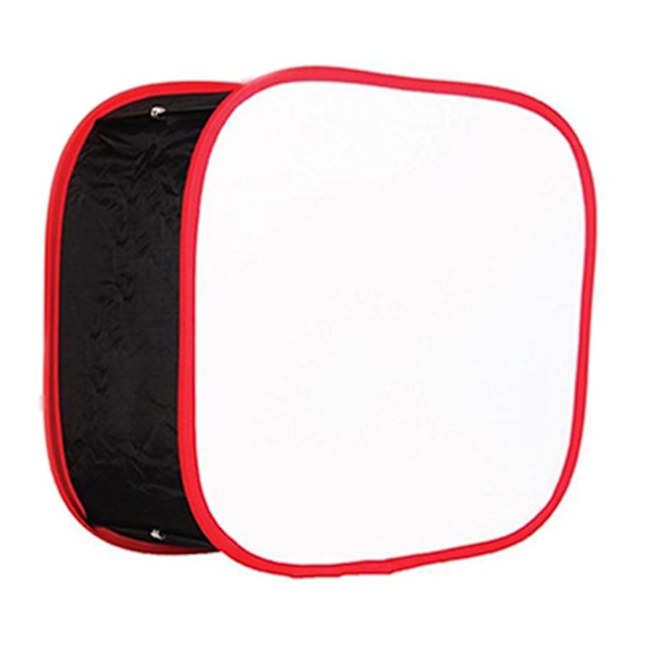 Mjukbox Diffuser Vikbar LED-Ljuspanel Mjukbox Med Reseväska För Videoljus Porträtt Foto Videoinspelning Red