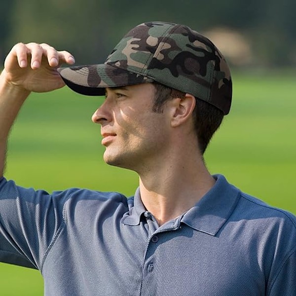 MenTeen Boys Camouflage Baseball Caps,Unisex Justerbar Baseball Hat Åndbar Blomster Print Udendørs Solhatte til Hip Hop Sports