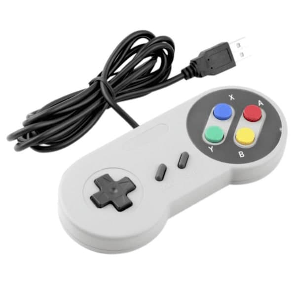 USB-controller i SNES-design - Nintendo - Kompatibel med Mac & Windows