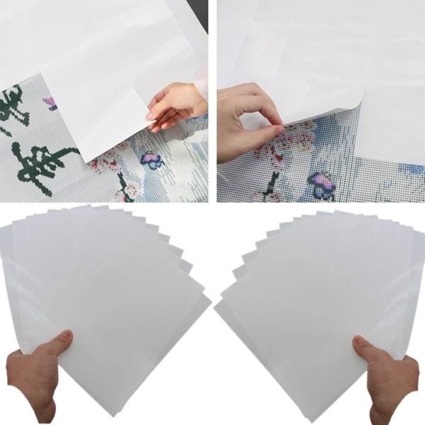 5/10/20/50 st Non-Stick dubbelsidig släppskydd DIY Diamantmålning Tillbehör Byte null - A5