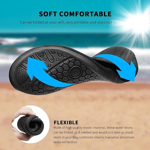 Vattenskor Strand Simma Havs Aqua Sockor för Män Kvinnor
