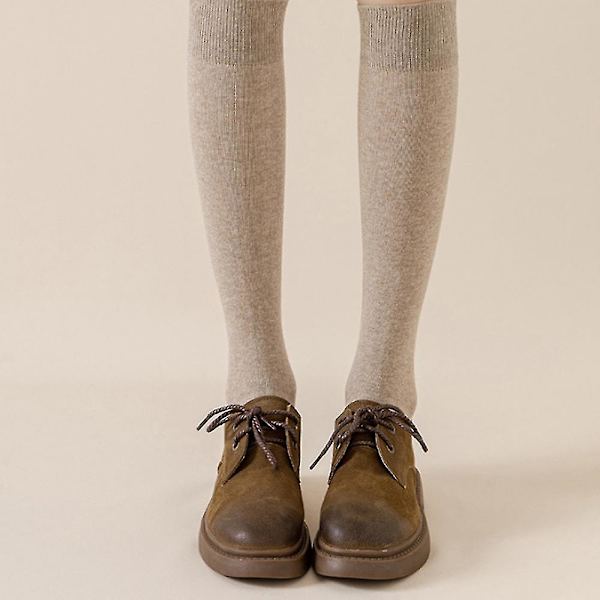 Luistelu sukat Vaaleat läpinäkyvät polven korkuiset luistelu sukat Luistelu nylon sukat (Calf socks) Black * Khaki