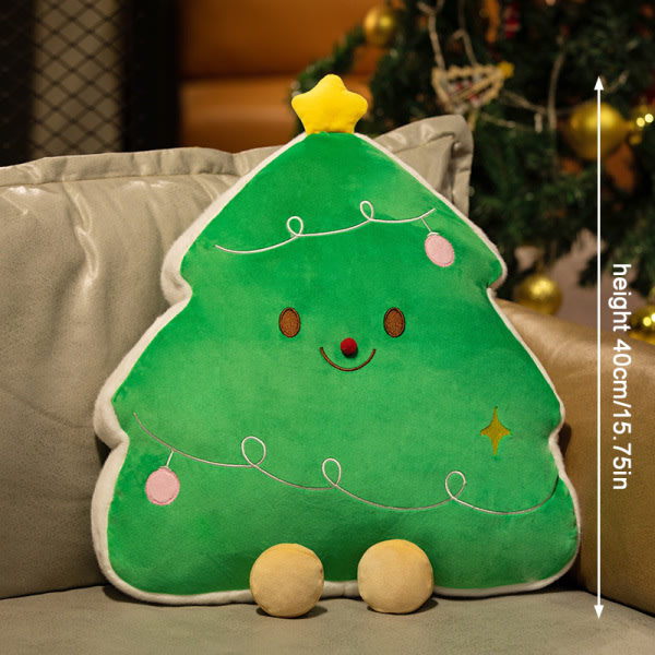 Kawaii Gingerbread Man Plush Doll Christmas Tree Pillow For Christmas