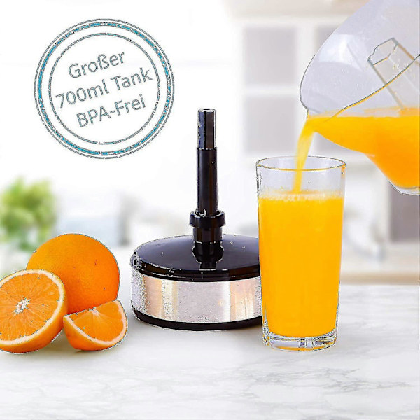Elektrisk Citronpresser Juicer - Højt Juiceudbytte - 2 Rotationsretninger - Rustfrit Stål - Gratis Forsendelse
