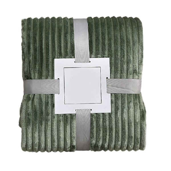 Stort Flanell Fleece Tæppe 100x150cm Polyester Blødt Behageligt Let Luksus Sengetæppe til Grass Green