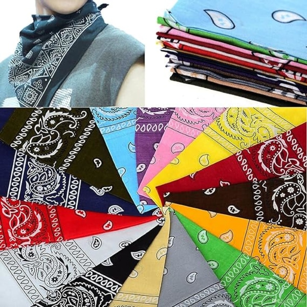 12-Pack Paisley Pattern Hijab Hair Color Choice Pack