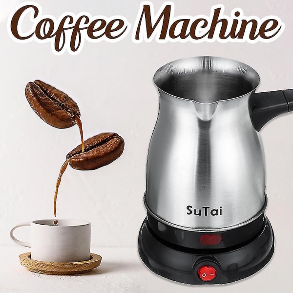 Sokany Electric Coffee Maker Pot Mjölk Grekisk Turkisk Espresso Percolator 800ml