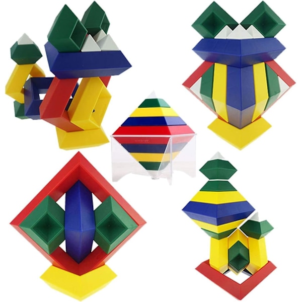 Pyramide Stakkeleker Byggeklosser 3D Puslespill Hjernepuslespill For Barn Og Voksne | Kreative Utdanningsleker For Småbarn, Leketøy For Gutter På 3 År