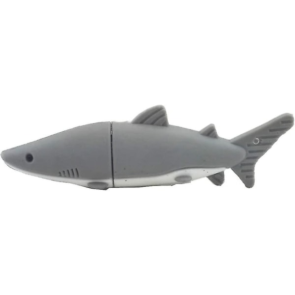 16/32gb 2.0 Gray Shark Animal Usb Flash Pen Drive Minne Thumb Stick Lagringsdata Fotogave