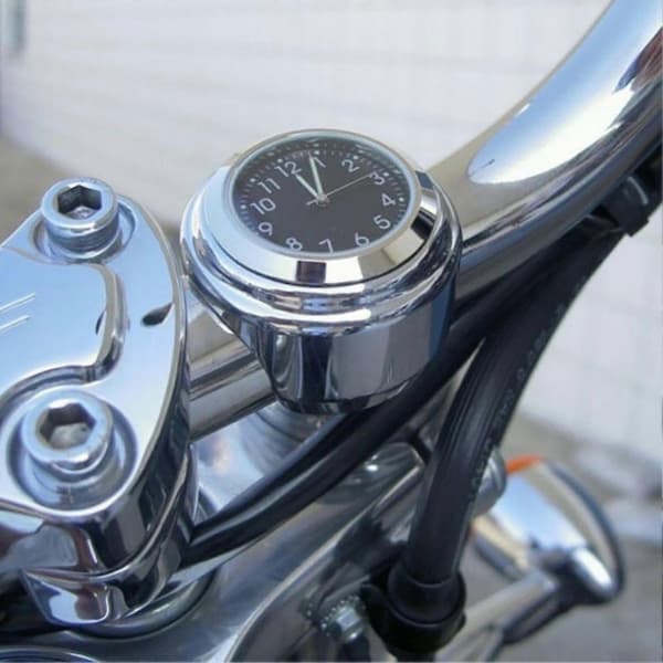 Vanntett motorsykkel styrefeste rund urskive klokke tilbehør