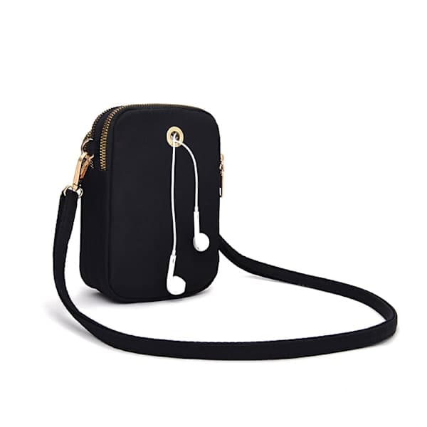 Crossbody mobiltelefon taske Sort Sort