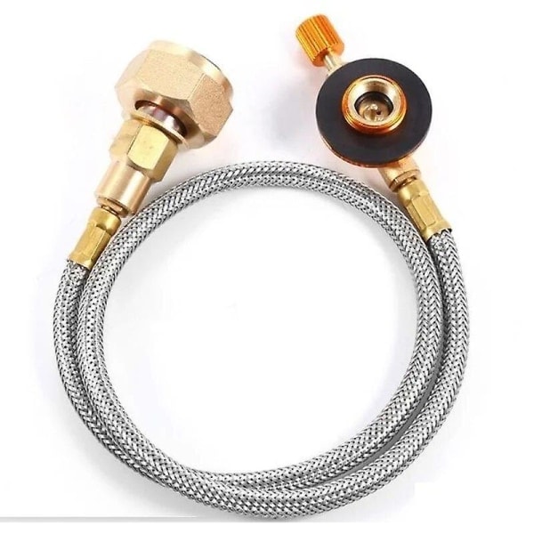 Utomhus Camping Gas Spis Propan Påfyllningsadapter Brännare Lpg Platt Cylinder Tank Koppling Behållare Adapter Spara Hållbar Metallrör
