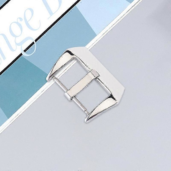 Klockspänne Icke-blekande Universal 18/20/22/24/26mm Rostfritt Stål Klockarmband Lås för Urmakare Matte Silver 20 mm