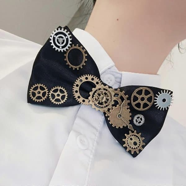 Steampunk fluga gotisk kostymslips retro vintage kostymtillbehör