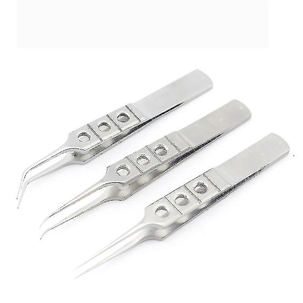 Silmälääketieteen mikrokirurgian pinsetit Rasvapinsetit Ruostumaton teräs Kaksoisluomen plastiikkakirurgian instrumentit Pinsetit Alusta White