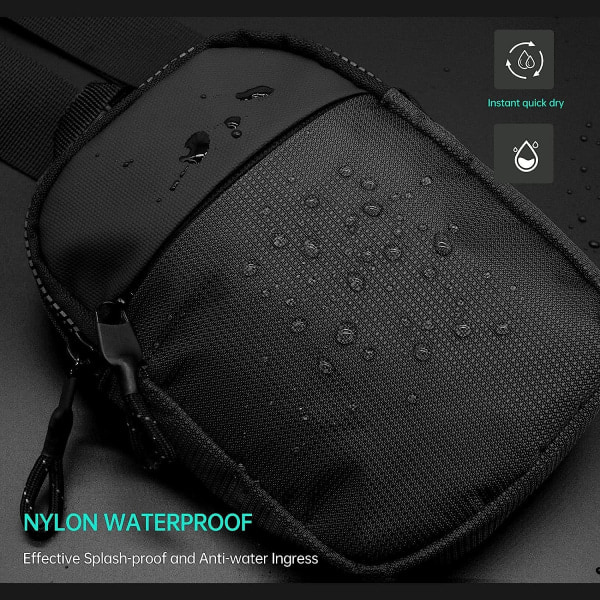 Mini Sling Bag - Menn Kvinner Liten Vanntett Skråveske Casual Telefon Brystveske for Vandring