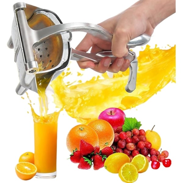 Manuel Frugtpresser, Håndpresset Citruspresser, Robust Aluminiumlegerings Håndholdt Juicer - (1 stk)