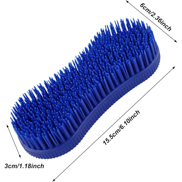 2 st silikonhäst rengöringsborste hästskötselborste hästmassageverktyg för hästskötsel