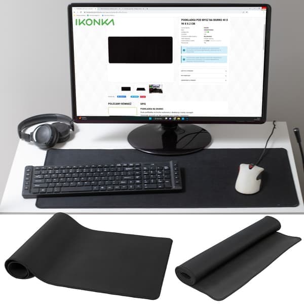 Gaming Musematte – 70×30 cm Svart