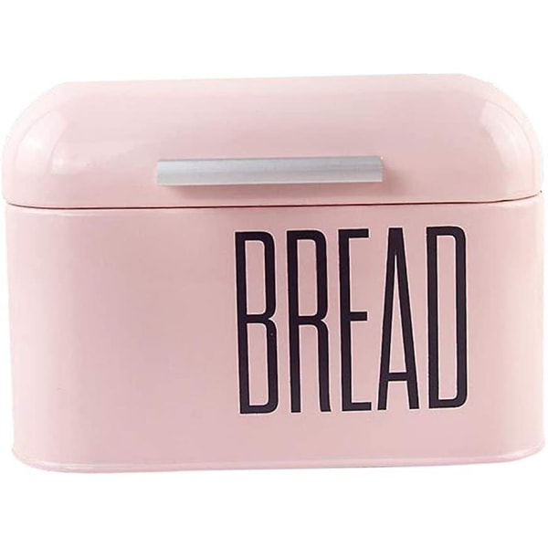 Brødbeholder til bordplade med låg til kager 2,5 l stor kapacitet, lyserød