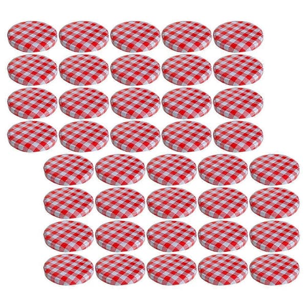 40st Lufttäta Konserveringslock Glasburkslock Mångsidiga Burklock Läcksäkra Konserveringslock As Shown 8.60X8.60X1.20CM