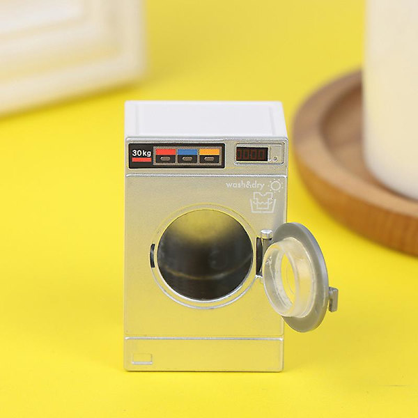 1:12 Nukenukkekoti Miniatyyri Pesukone Kotitalouslaite Pesula Malli Koriste Leikki