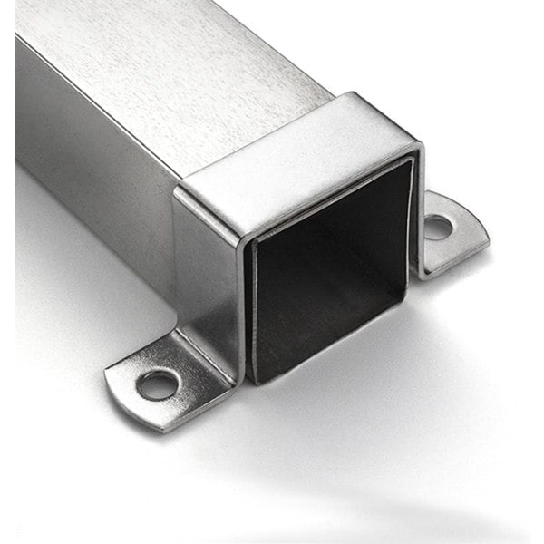 Kvadratisk rørklemme 10 stk Kvadratisk avlang rørklemme, Rustfritt stål Kvadratisk rørklemme, U-formet rørklemme, Salestykke for hestepipe (30 mm)