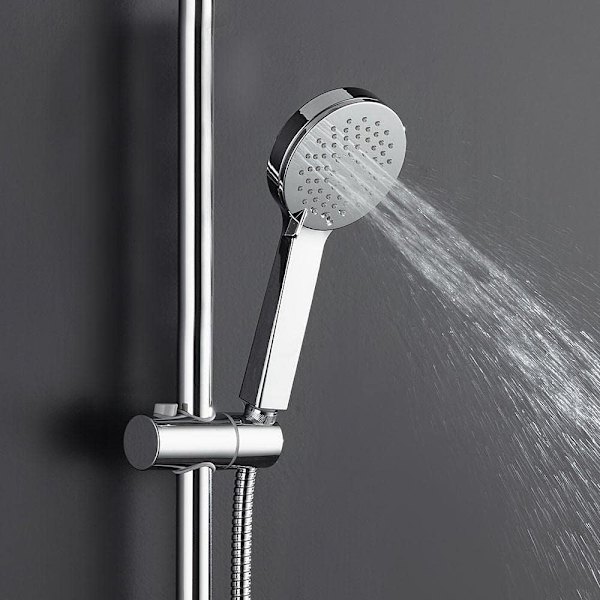 Hånddusjhåndtak Rund 3 Posisjon Lett med Effekt: Naturlig Regn, Hydromassasje og Jet