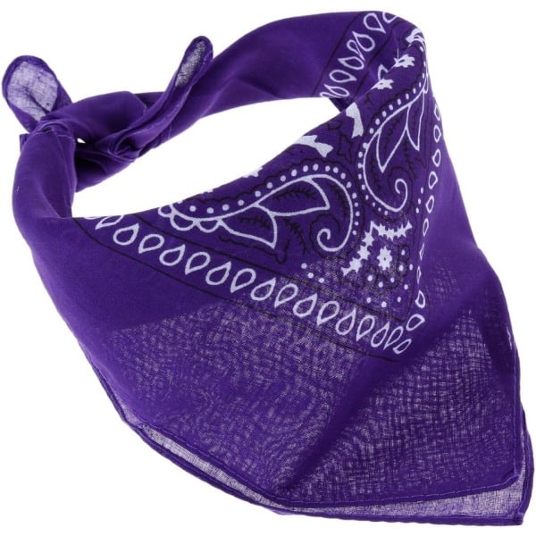 12 stk 12 farger 54*54cm pakke bandana skjerf unisex lommetørkle,