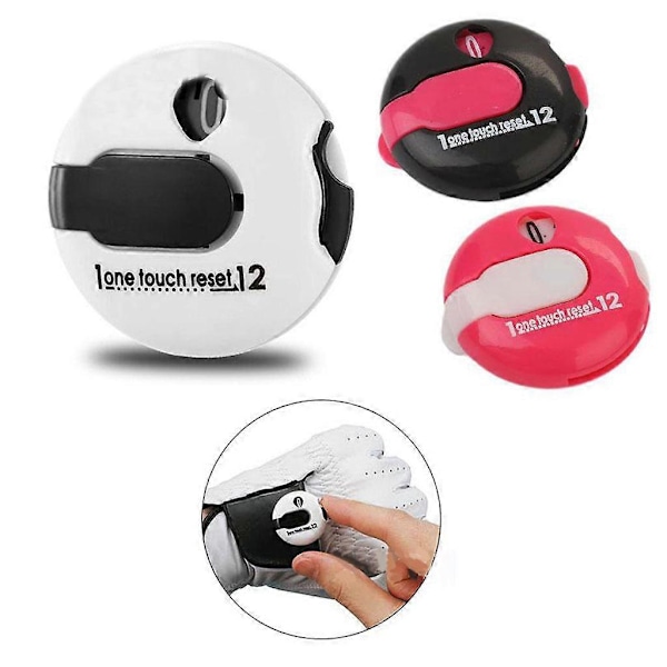 Golf Score Counter Rund Scoring Spiller Slag Tæller Golf Score Indikator Pink