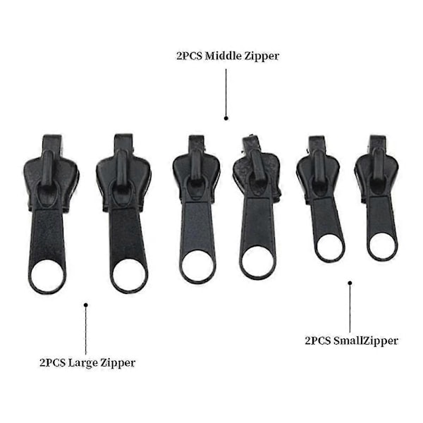 6-pack Universal Instant Zipper Repair Kit