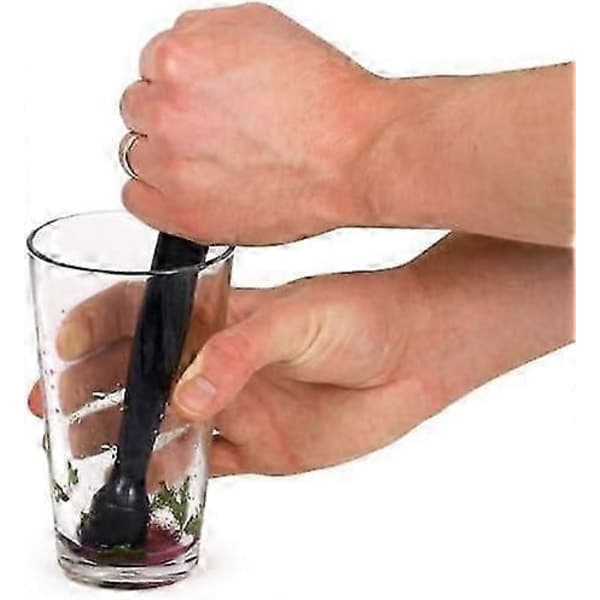 Svart Plast Muddler, Cocktail Muddler, Bar Muddler, Drink Muddler, Muddling Stick - Perfekt för att Göra Mojito Cocktails