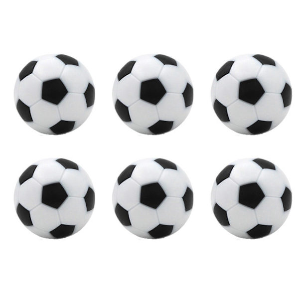 Bordfodbold til Børn Gave 6 Stykker Bordfodboldbolde 32mm Mini Fodboldbolde Udskiftning til Bordfodboldspil Tilbehør